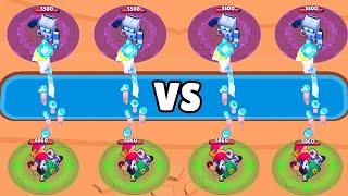 8-BIT TEAMER vs PAM TEAMER | Brawl Stars Funny Moments & Glitches & Fails #191