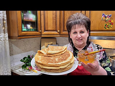 Идеальный рецепт БЛИНОВ на МАСЛЕНИЦУ! Блинчики всегда получаются, всегда самые вкусные!
