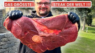 DAS GRÖSSTE STEAK DER WELT !!! 3800g Caveman Steak GRILLEN --- Klaus grillt