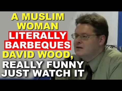 A Muslim Woman Literally BARBEQUES David Wood, really funny just watch it