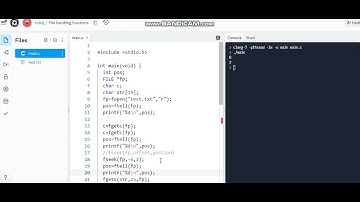 file handling in c  fseek,ftell rewind