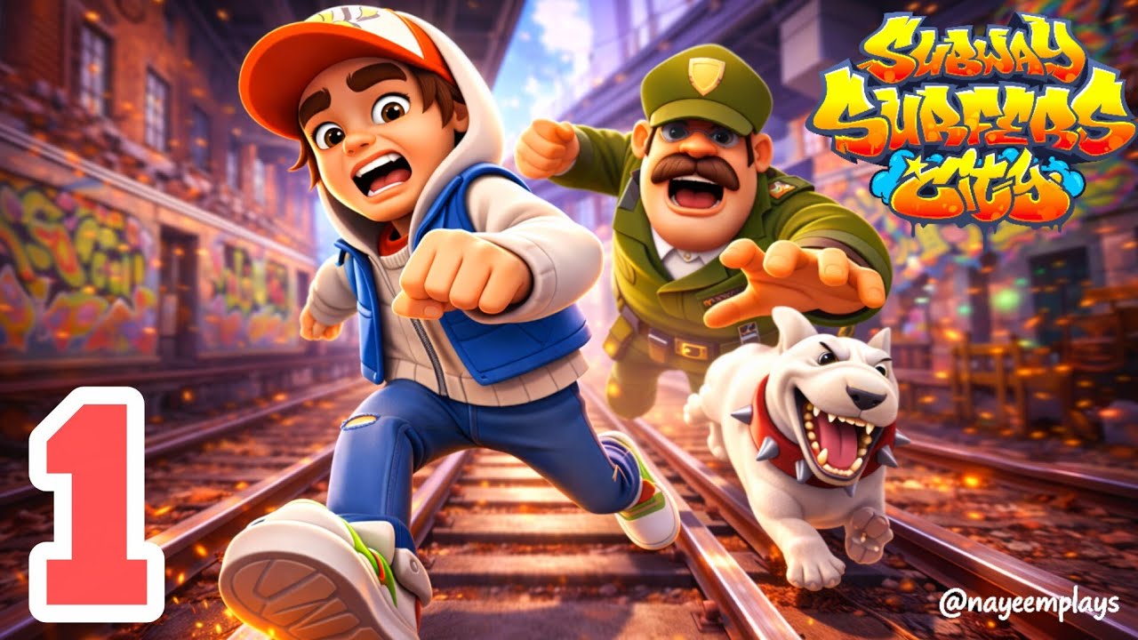 CHASE ON THE TRACKS! Subway Surfers City Gameplay Walkthrough Part 1 (Android, iOS)