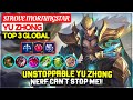 Unstoppable Yu Zhong, Nerf Can't Stop Me!! [ Top 3 Global Yu Zhong ] Strove Morningstar - MLBB