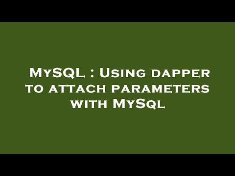 MySQL : Using