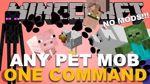 ANY PET MOB IN MINECRAFT 1.10!!!! - One Command Creation