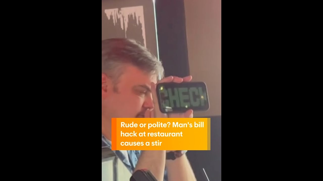 Rude or Polite? Man's Bill Hack at Restaurant Causes a Stir - YouTube