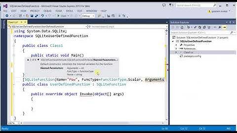 User defined function using CLR code in SQLite query | C# | SQLite