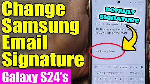 Samsung Email S24/S24+ Ultra: How to Add or Change Your Signature (Easy Tutorial)