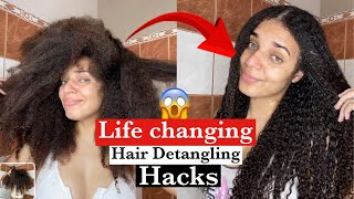 How to DETANGLE DRY,MATTED natural hair| Life changing hair HACKS