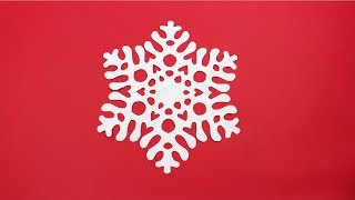 Simple way to make a snowflake in 3 minutes. Paper SNOWFLAKE tutorial -  Christmas DIY