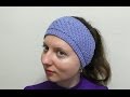 Повязка на голову спицами. Вяжем спицами. // Knitting headband