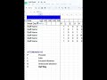 how to create a attendance sheet in 1 minutes 1- Part #excel #new #viral #tranding #marksheets