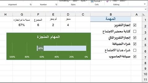 تصميم قائمة مهام يوميه | To Do List | بشكل احترافى فى الاكسل وبطرية مبسطة.
