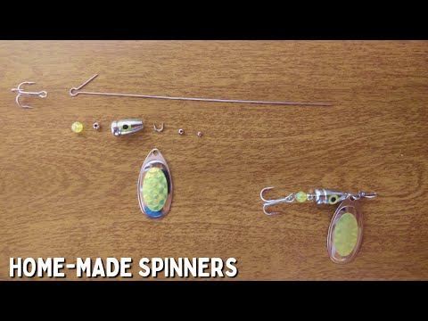 How To Make Your Own IN-LINE SPINNERS For TROUT 