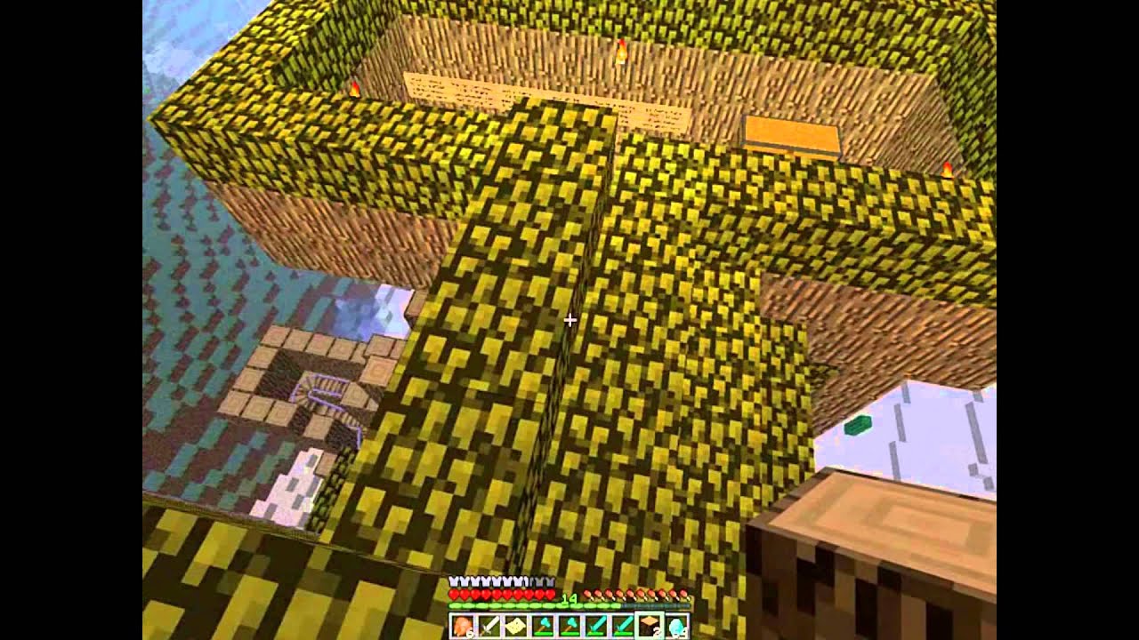 MinecraftThe Legend of Minecraft Part 2Tree Trunk Village YouTube