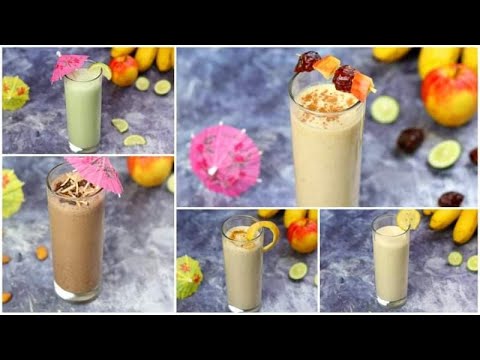 5 healthy smoothie recipe,Drinks recipe,৫ ধরনের স্মুদি রেসিপি, রমজান স্পেশাল,