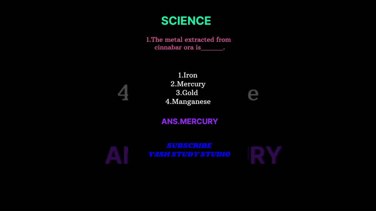 The metal extracted from cinnabar ora is__.