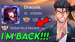I'M BACK!! TOP GLOBAL ALUCARD NEW EFFECTIVE TRICK TO DOMINATE!! - Mobile Legends