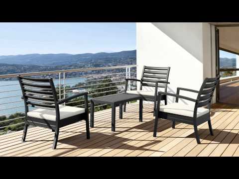Стіл  пластиковий Ocean Lounge Table, Siesta, Туреччина, сірий, видео 1