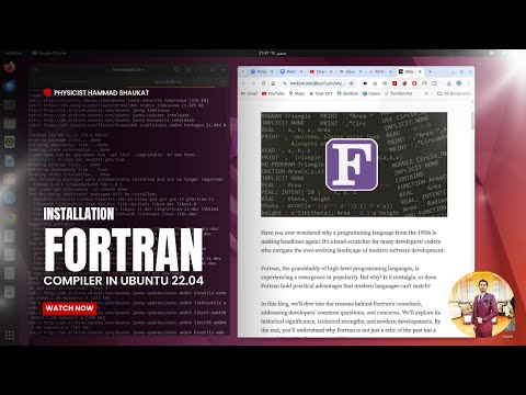 How to install Fortran on Ubuntu 22.04 || Fortran Compiler || Physicist Hammad Shaukat