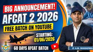 AFCAT 2 2026 Reasoning Preparation Strategy | Free Batch Announcement | Batch Starts 2 June #afcat