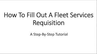University of Iowa Fleet Services - Rental Vehicle Requisition Tutorial