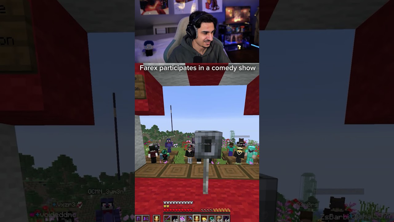 Farex participates in a comedy show