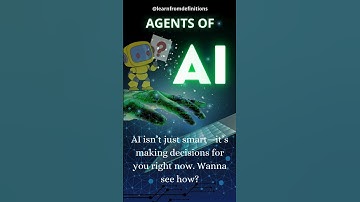 What are AI Agents? | AI Agents in Real Life | Meet the AI Agents| Learn AI Quick & Fast #shorts #ai