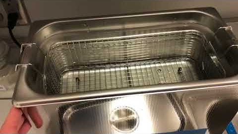 Loud noise from ultrasonic cleaner