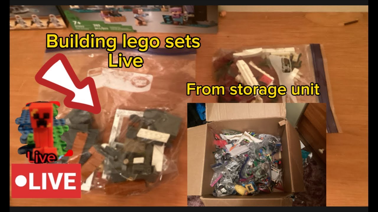Lego Timmy is building sets from storage unit