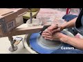 How to center and open clay using the strong arm pottery tool