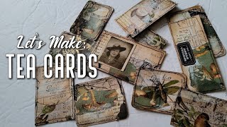 Making Tea Cards - Craft with me!