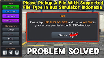 How To Fix Please Pickup A File With Supported File Type In Bus Simulator Indonesia।।Mod Bussid 3.7