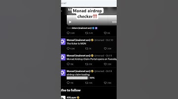 Monad airdrop checker!! #monad #monadairdrop #airdrop