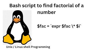Shell Script to Find the Factorial of a number : Bash script
