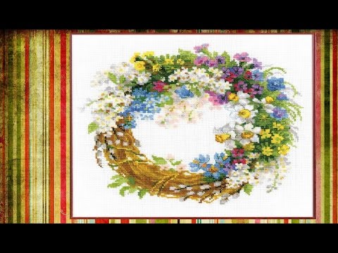 Обзор набора Риолис "Венок с черёмухой" 1536 Обзор набора Риолис "Венок с черёмухой" 1536