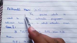 Arithmetic Mean | How to find the Arithmetic Mean | Hindi/Urdu News