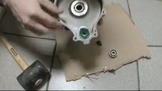 Выпрессовка демонтаж подшипника (Pulling out (remove) a blind hole bearing without special tools)