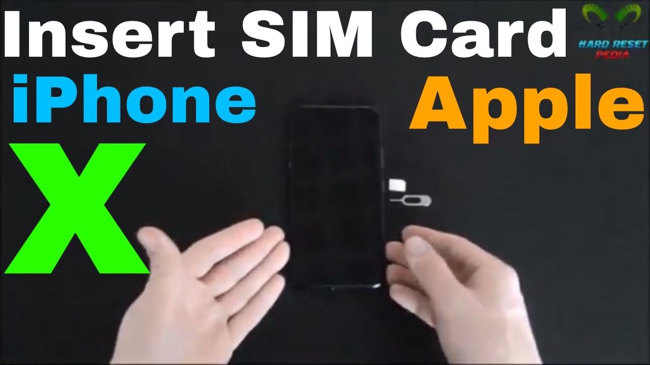 Insert the SIM card Apple iPhone X - YouTube