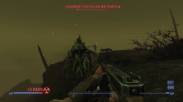 Fallout 4 Wounding Submachine Gun vs. Legendary Deathclaw Matriarch