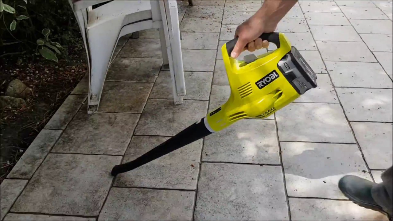 Test Souffleur Ryobi batterie / Cordless Blower Ryobi