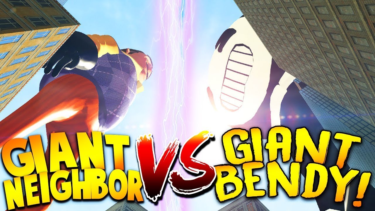 roblox download GIANT NEIGHBOR VS GIANT BENDY! ULTIMATE SHOWDOWN! | Garry's Mod Hello Neighbor / Bendy Gameplay