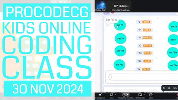 ProCodeCG Kids Regular Coding Class - Online - 30 Nov 2024