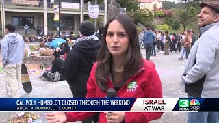 Cal Poly Humboldt campus to stay closed through the weekend amid protests