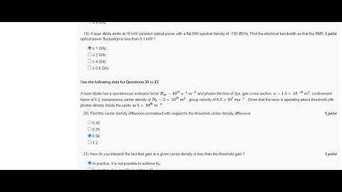NPTEL Fiber Optic Communication Technology Week 3 Assignment 3 August 2024