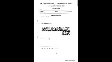 P7 HUB SET 4 TERM II 2023 #katedapp #exam #education