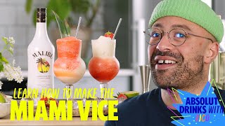 How To Make The Miami Vice! | Rum Cocktails | Absolut Drinks
