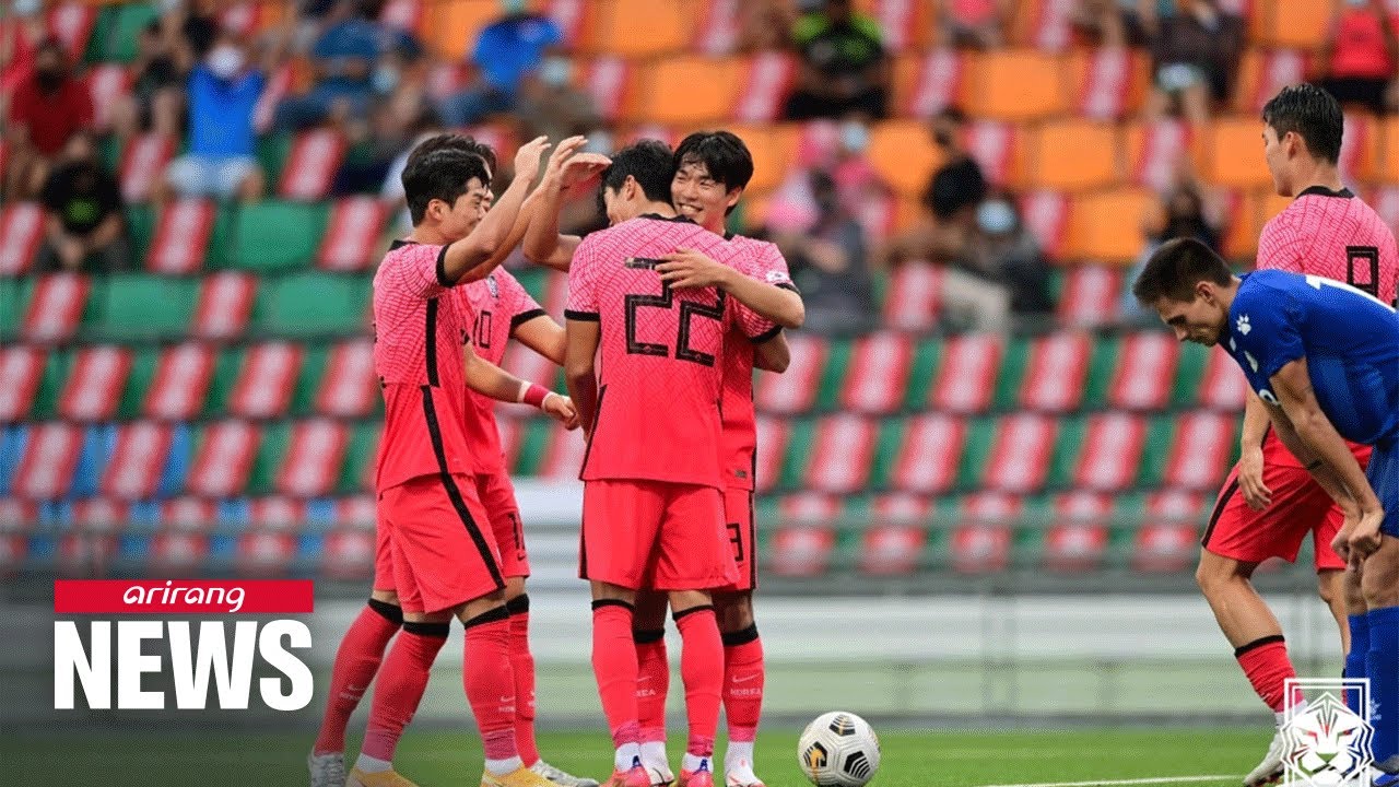 S Korea U 23 Beat Philippines 3 0 In 22 Afc U 23 Asian Cup Qualifying Match Youtube