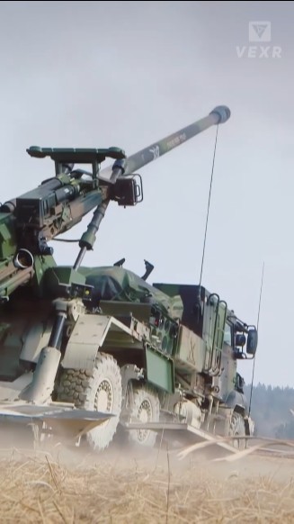 Immense Power of French CAESAR Artillery