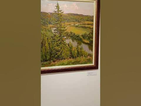 картинная галерея Вологда. художник Ромашко. золотой октябрь. река ...